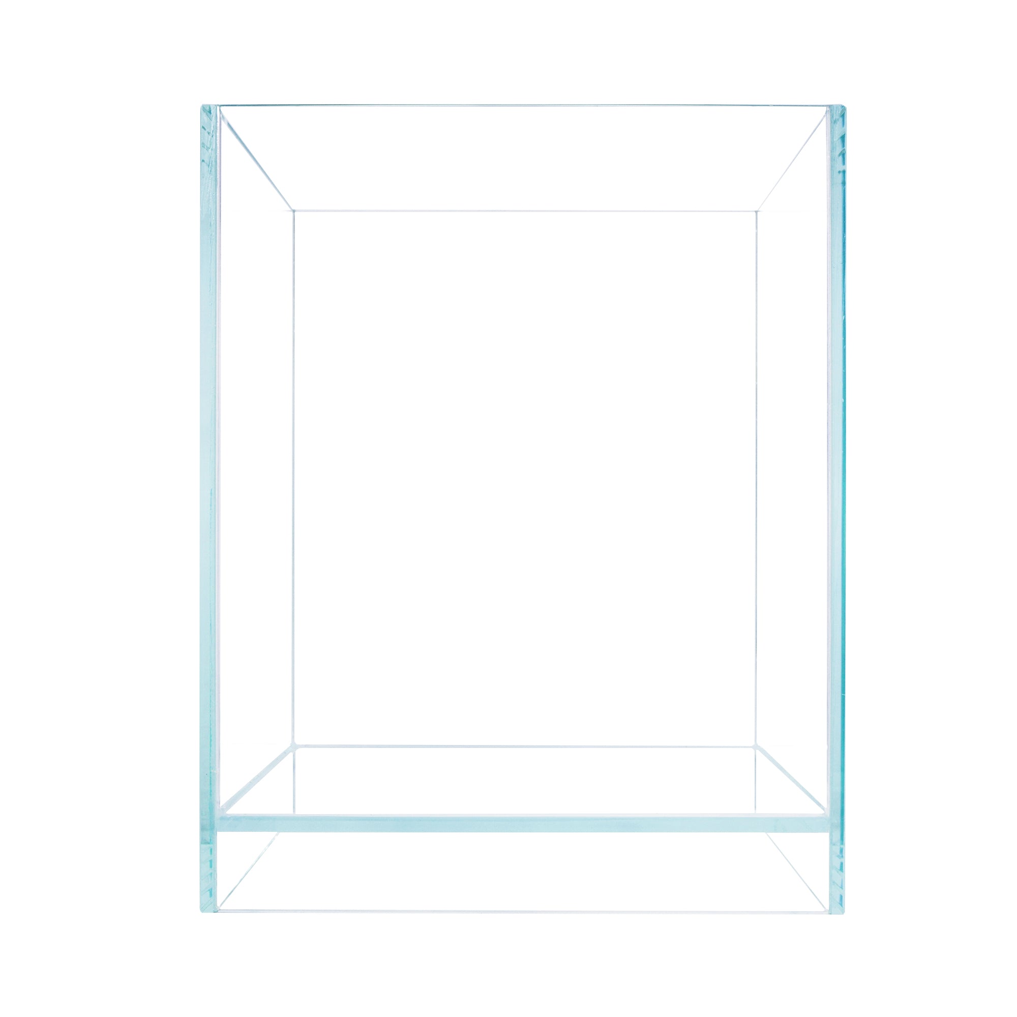 HIRO Aquatics 1.3/2.3 Gallon Nano Tall Rimless Aquarium/Terrarium, Low Iron Frameless Fish Tank, Extra Clear with Floating Air Style