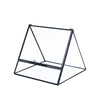 Triangular Indoor Plant GeometricGlass Vessel Container for Succulent Moss Plant Terrarium, 5.1 inch High