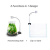 HIRO Aquatics 2 in 1 Full Spectrum Clip-On Aquarium Plant Light, Freestanding Freshwater Aquarium LED Light, 5Watts