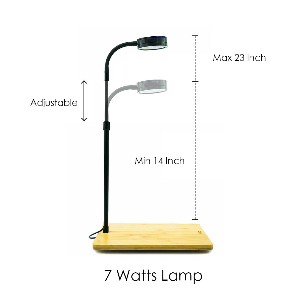 Height Adjustable Version - Full Spectrum Nano LED Light, fits Nano Tanks