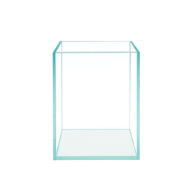 2.6 Gallon Nano Tall Rimless Frameless All Glass Aquarium, Low Iron Rimless Glass Tank, 25X20X20cm, 5mm Glass
