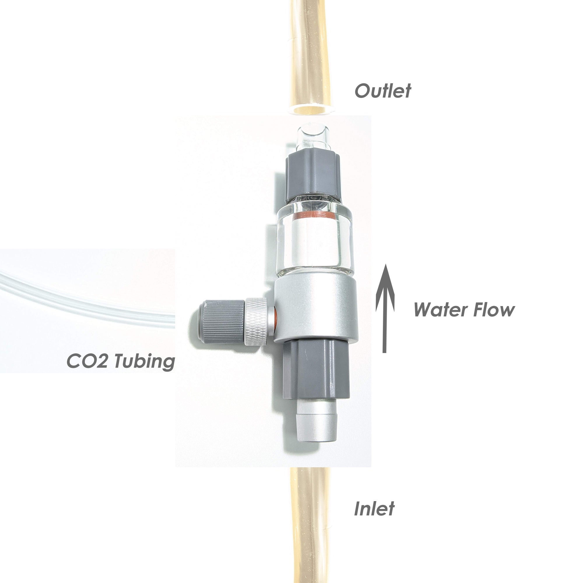 Complete Kit - VENO Elite Aquarium CO2 Regulator Single Stage w/ Inline Diffuser