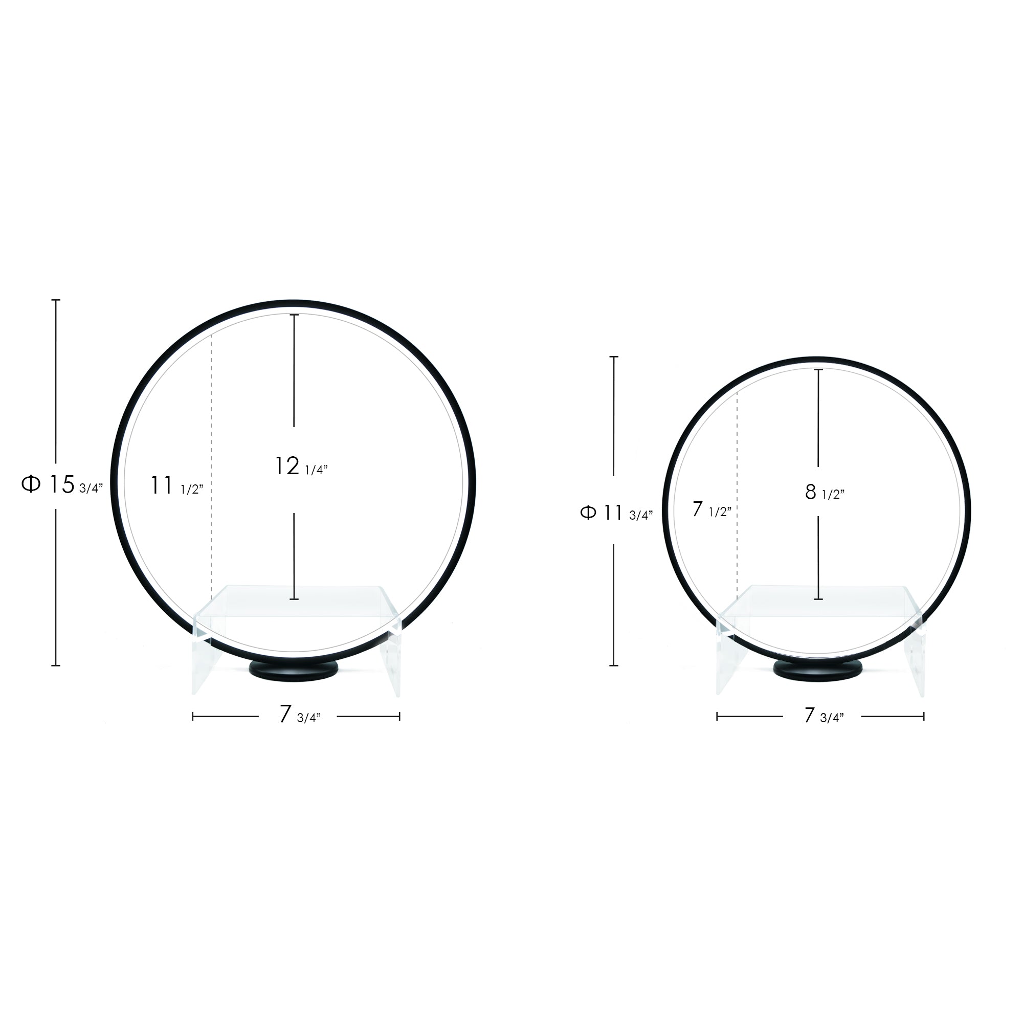 Circle Full Spectrum Plant Grow Light w/ Display Stand, for Nano Aquarium, Bonsai, Potted Plants