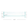 HIRO Aquatics Medium Shallow Rimless Tank, low-iron glass, for Wabikusa, Little Pond, Nano Terrarium