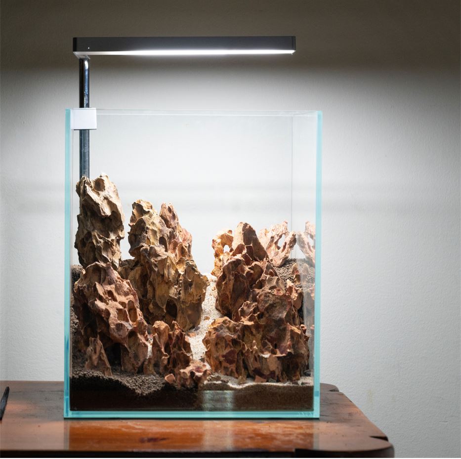 5 Gallon Nano Tall Rimless Frameless All Glass Aquarium, Low Iron