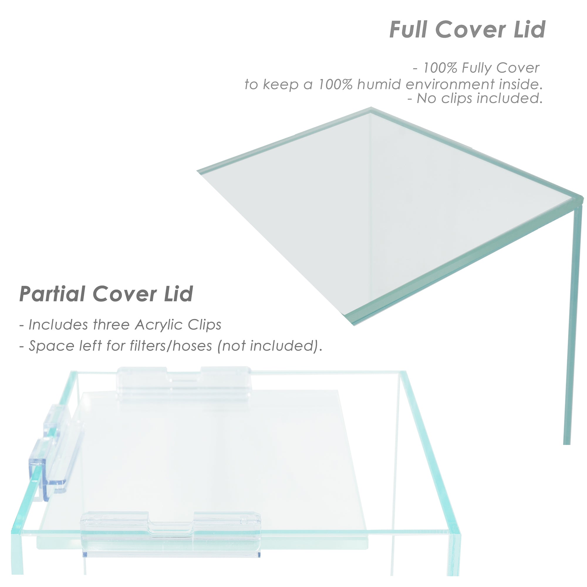 5 Gallon Nano Tall Rimless Frameless All Glass Aquarium, Low Iron Rimless Glass Tank, 30X25X25cm, 5mm Glass